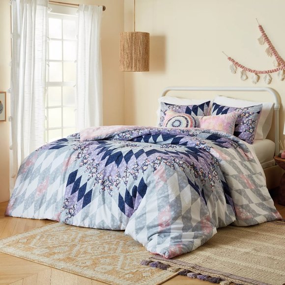 brand new Wild Sage Kyra QUEEN Duvet Cover + 2 Standard Shams - Picture 7 of 8